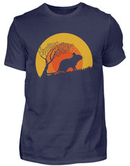 Zeigt degus retro vintage sun herren shirt in Farbe Black