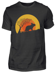 Degus Retro | Vintage Sonne | Herren Shirt in Black in Größe S