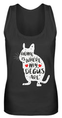 Funny Adorable Degu Saying - Rodent | Frauen Tank Top in Black in Größe S