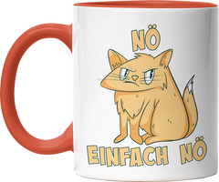 Nö Einfach Nö Katze 2 Witzige Orange Tasse kaufen Geschenk