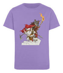 Zeigt barbarian chinchilla bros kinder organic t shirt 1 in Farbe Azure