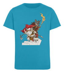 Zeigt barbarian chinchilla bros kinder organic t shirt 1 in Farbe White