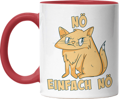 Nö Einfach Nö Katze 2 Witzige Rot Tasse kaufen Geschenk