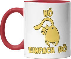 Nö Einfach Nö Katze zeigt Hintern 1 Witzige Rot Tasse kaufen Geschenk
