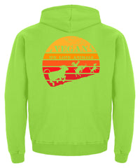 Zeigt vegan vintage sonne schones retro motiv fur veganer kinder hoodie in Farbe Baby Pink