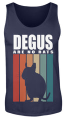 Zeigt degu vintage streifen degus sind keine ratten spruch herren tanktop in Farbe Black