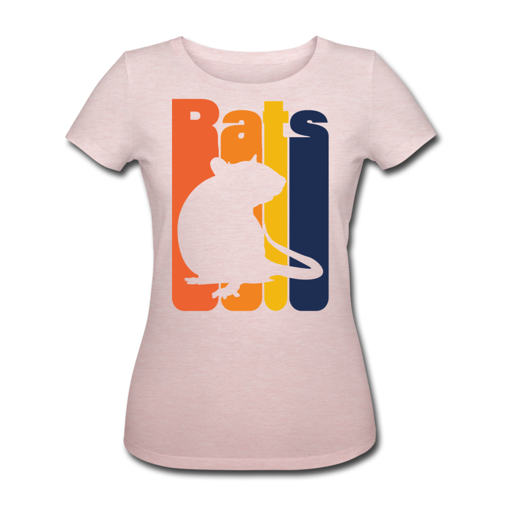 RATS | Frauen Bio-T-Shirt - Rosa-Creme meliert