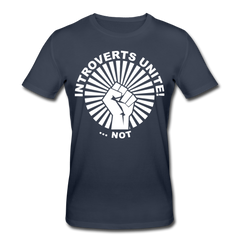 Introverts United ...not Bio-T-Shirt - Navy
