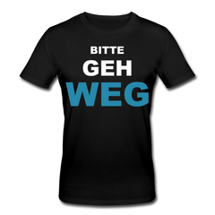 Bitte geh weg Bio-T-Shirt - Schwarz