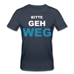 Bitte geh weg Bio-T-Shirt - Navy