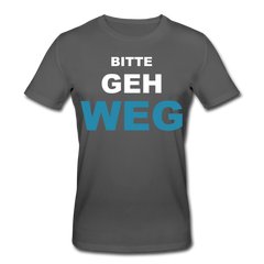 Bitte geh weg Bio-T-Shirt - Anthrazit