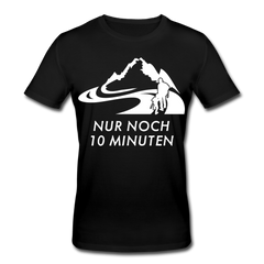 Nur noch 10 Minuten - Männer Bio T-Shirt - Schwarz