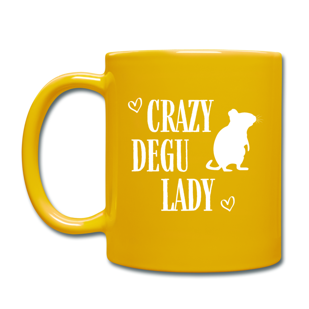 Crazy Degu Lady | Tasse einfarbig - Sonnengelb