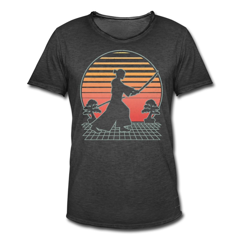 Samurai II | Männer Vintage T-Shirt - Vintage Schwarz