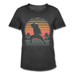 Ninja | Männer Vintage T-Shirt - Vintage Schwarz
