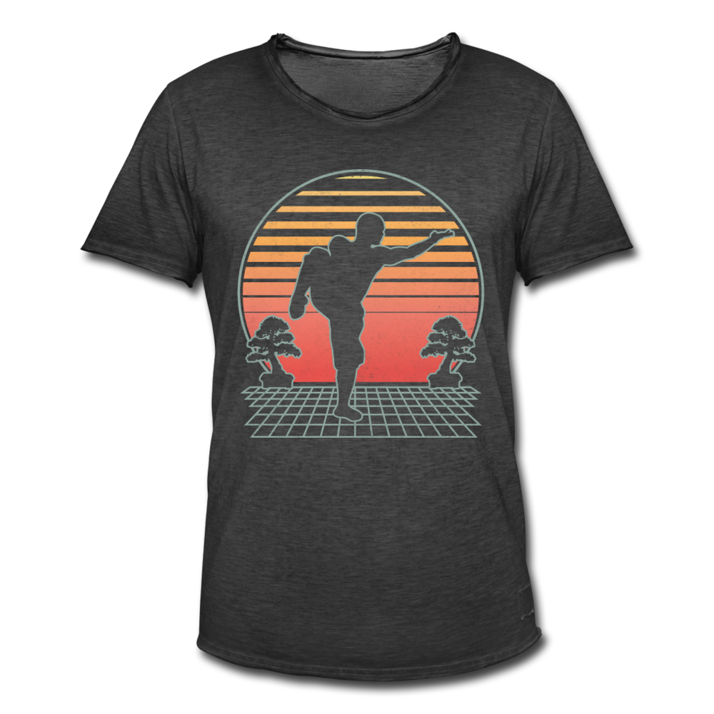 Shaolin | Männer Vintage T-Shirt - Vintage Schwarz