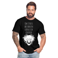 Stress abbauen I | Premium Bio T-Shirt - Schwarz