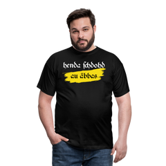 henda schdohd au äbbas | Männer T-Shirt - Schwarz