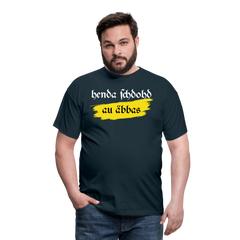 henda schdohd au äbbas | Männer T-Shirt - Navy