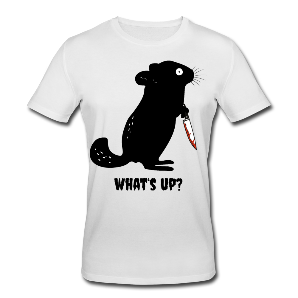 What's up Chinchilla | Männer Bio-T-Shirt - Weiß