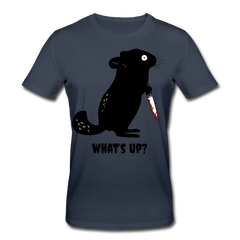 What's up Chinchilla | Männer Bio-T-Shirt - Navy