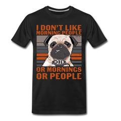 Morning People Männer Premium Bio T-Shirt - Schwarz