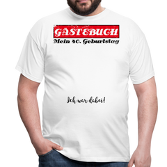 Gästebuch | Männer T-Shirt - Weiß