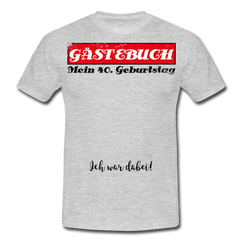 Gästebuch | Männer T-Shirt - Grau meliert