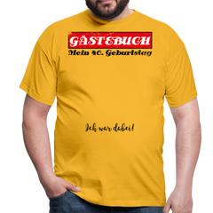 Gästebuch | Männer T-Shirt - Gelb