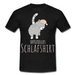 Schlafshirt I | Männer T-Shirt - Schwarz