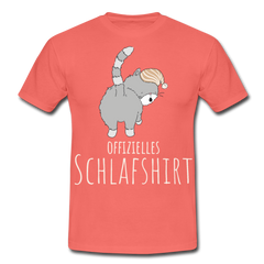 Schlafshirt I | Männer T-Shirt - Koralle