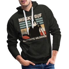 Maske auf Kontakte halbieren | Men’s Premium Hoodie - Anthrazit