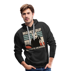 Maske auf Kontakte halbieren | Men’s Premium Hoodie - Schwarz