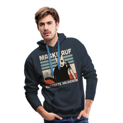 Maske auf Kontakte halbieren | Men’s Premium Hoodie - Navy