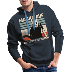 Maske auf Kontakte halbieren | Men’s Premium Hoodie - Navy
