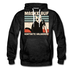 Maske auf Kontakte halbieren | Men’s Premium Hoodie - Anthrazit