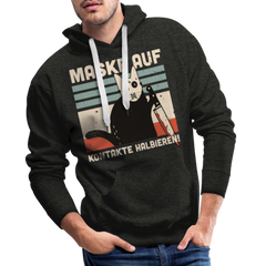 Maske auf Kontakte halbieren | Men’s Premium Hoodie - Anthrazit