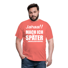 Ganzvielleichteventuell | Männer T-Shirt - Koralle
