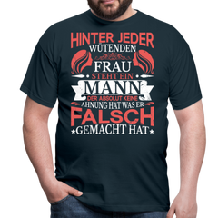 Wütende Frau | Männer T-Shirt - Navy