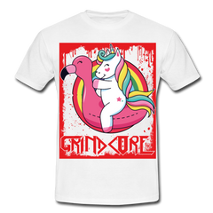 Grindcore Unicorn | Männer T-Shirt - Weiß
