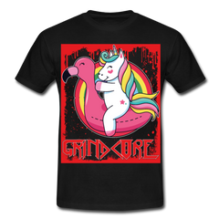 Grindcore Unicorn | Männer T-Shirt - Schwarz