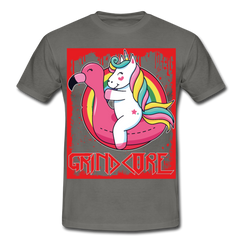 Grindcore Unicorn | Männer T-Shirt - Graphit