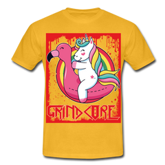 Grindcore Unicorn | Männer T-Shirt - Gelb