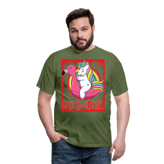 Grindcore Unicorn | Männer T-Shirt - Militärgrün
