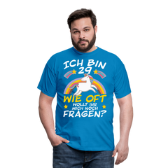29 Einhorn | Männer T-Shirt - Royalblau