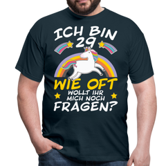 29 Einhorn | Männer T-Shirt - Navy
