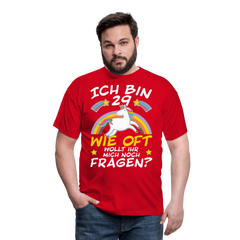 29 Einhorn | Männer T-Shirt - Rot
