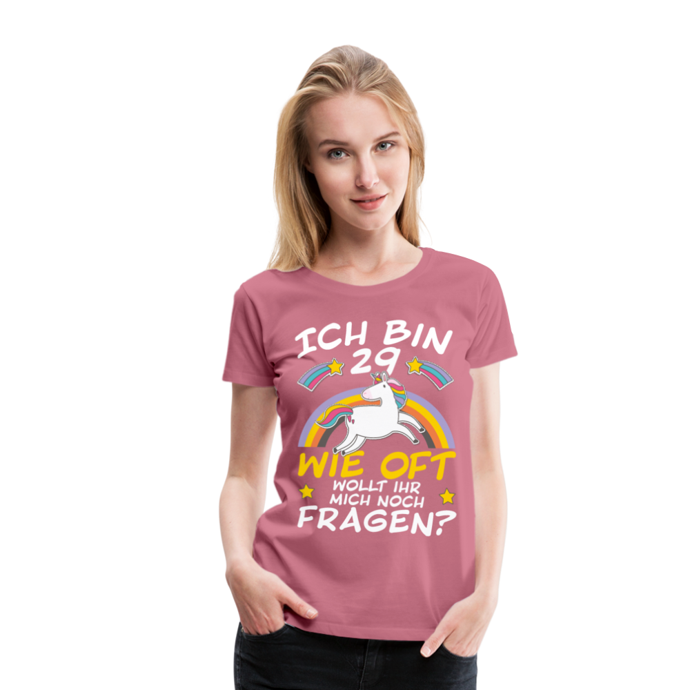 29 Einhorn | Frauen Premium T-Shirt - Malve