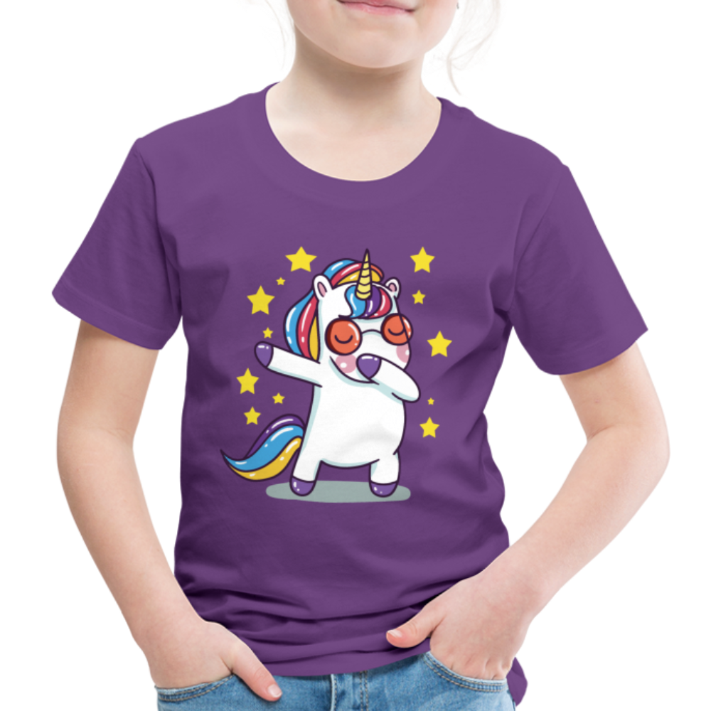 Dab Einhorn | Kinder Premium T-Shirt - Lila