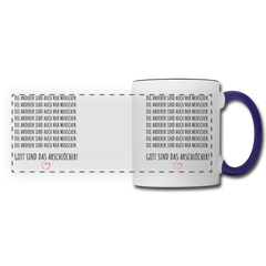 Die anderen sind auch nur Menschen - Weiß/Kobaltblau